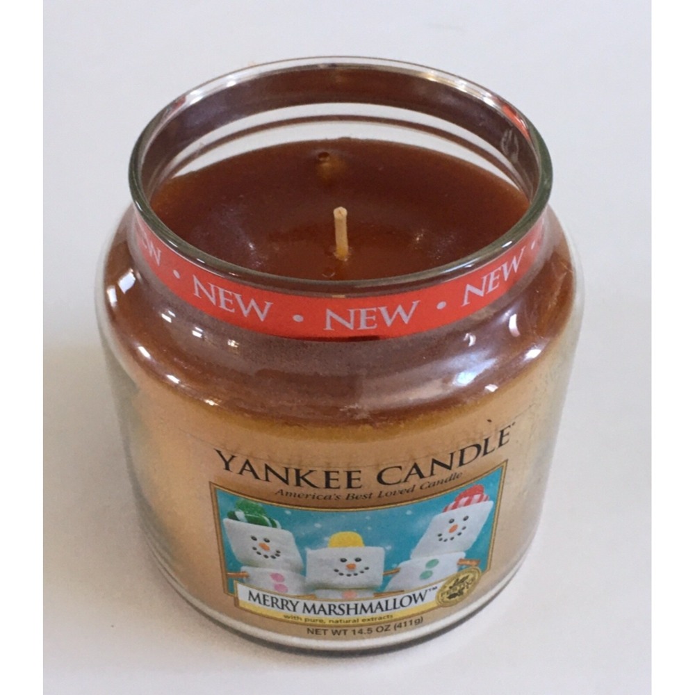 Yankee Candle MERRY MARSHMALLOW Medium Jar 14.5 Oz Housewarmer - Picture 8 of 8